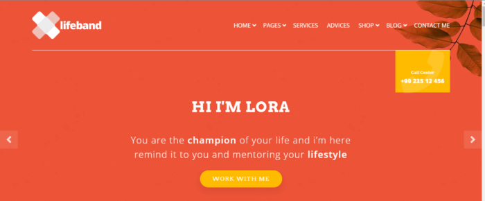 Theme 4 for Life coaching business