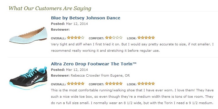 Customer reviews for ecommerce conversion